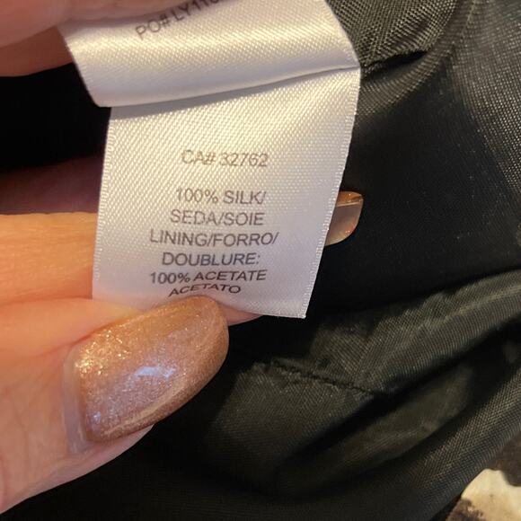 LAUNDRY by Shelli Segal 100% Silk Snakeskin Print Mini Halter Dress Size 4 - Picture 8 of 10